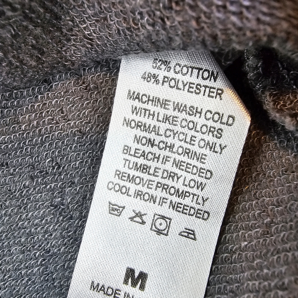 Tylers Texas Gray Cropped Hoodie Sweatshirt~Medium - Picture 4 of 12